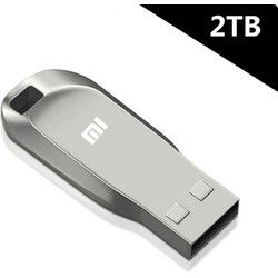 Originele Xiaomi Flash Drives Usb 3.0 Mini - Hoge Snelheid - Metalen Pen Drive 2Tb Stick - Draagbare Drive - Waterdichte Memoria Opslag U Schijf - grijs