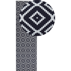 Beliani KARUNGAL - Loper-Zwart-Polyester