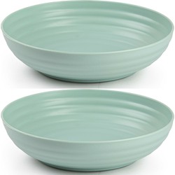 Plasticforte Kommetjes/schaaltjes - 4x - 22 x 5.5 cm - mintgroen - Kommetjes