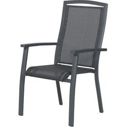 Garden Impressions Saphir stapelbare stoel - carbon black/ antraciet