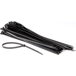 Set met nylon kabelbinders 8.8 x 500 mm zwart (100 st.) - Velleman