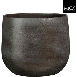 Mica Decorations Bloempot Sevilla - 33x33x28 cm - Terracotta - Bruin