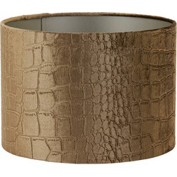 Light & Living - kap - Praya - bruin - textiel - Ø 30cm - E27 - 2230686