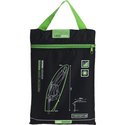 Beschermhoes hangparasol - zwart - 45 x 220 cm - parasol afdekhoes - Parasolhoezen