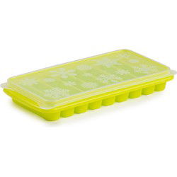 Plasticforte Tray met Flessenhals ijsblokjes - staafjes - groen - IJsblokjesvormen