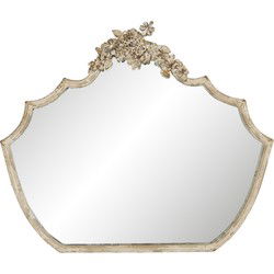 Clayre & Eef Spiegel Beige IJzer