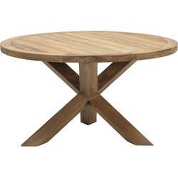 Venezuela tafel - Ø140 cm - natural teakhout