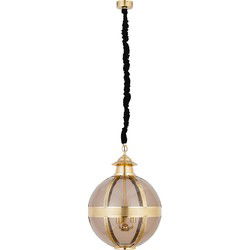 PTMD Hanglamp Mikk - 56x56x76 cm - Glas - Messing