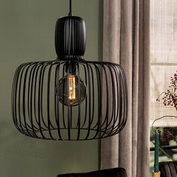 Hanglamp 1-Lichts - Rond - Zwart - Ø45cm - Lamp Po