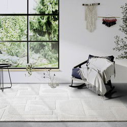 Villeroy & Boch - Laagpolig vloerkleed Wol - Alexis - Creme - 80x150 cm