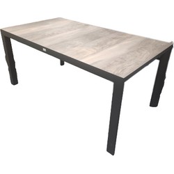 Santos dinning tafel 161x91cm antraciet - Driesprong Collection