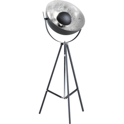 Beliani THAMES - Staande lamp-Zwart-Staal