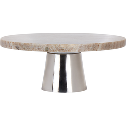 Beliani MOSCHATO - Serveergerei-Beige-Marmer