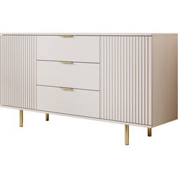 Meubella - Dressoir Nicola - Beige - 150 cm