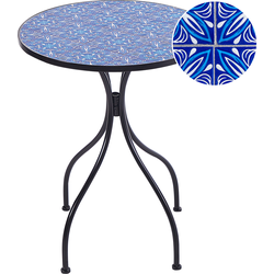 CIGLIANO - Tuintafel - Zwart - Metaal