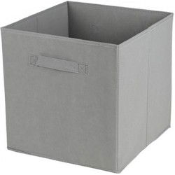 Urban Living Opbergmand/kastmand - 29 ltr - grijs - 31 x 31 cm - Opbergmanden