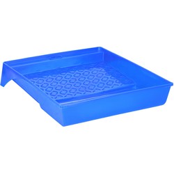 Voordelige verfbak opvang lekbak blauw 35 x 29 cm - Verfrollers