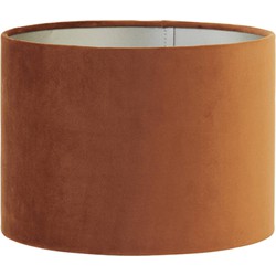 Light & Living - kap - Velours - rood - textiel - Ø 40cm - E27 - 2240049