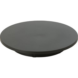 J-line - Draaischijf Rond 100kg Plastiek Zwart Small - 42x42x7cm