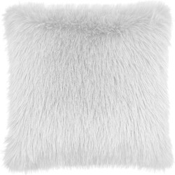 Heckett & Lane Fake Fur Sierkussen Perle - misty white 48x48cm
