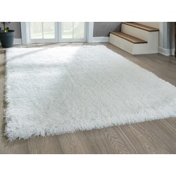 Narbo Hoogpolig Crème vloerkleed - Glitters 70Mm Poolhoogte - 160 X 230 CM