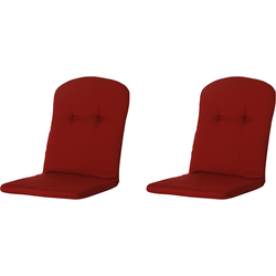 Madison Kuip Hoog - Rib Red - 45x96 - Rood - 2 Stuks