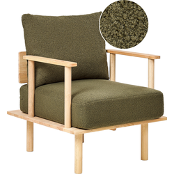 Beliani ASKER - Fauteuil-Groen-Bouclé