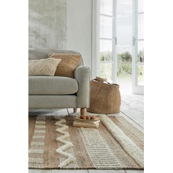 Medina vloerkleed - Jute - Laagpolig Modern - Naturel / Crème