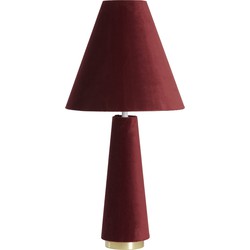 Light&living Tafellamp Ø30x61 cm DEVIA velvet bordeaux