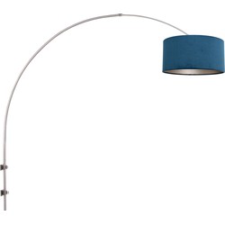 Stalen wandlamp boven eettafel Steinhauer Gramineus Blauw