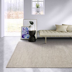 Elle Decoration - Wollen vloerkleed - Delhi -Beige - 80 X 200 CM