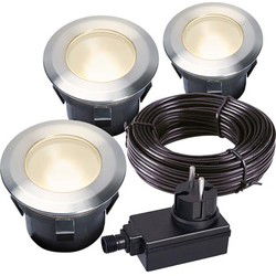 Garden lights larch set inbouwspot 12 v 30 lm 1 w 3000 k