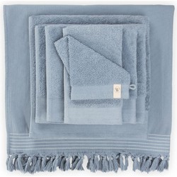 Walra Badtextiel Soft Cotton Blauw 550 gr/m²-Hamamdoek (100 x 180 cm)