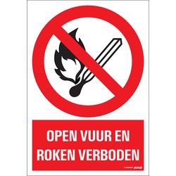 Deco picto open vuur en roken verbod - Pickup