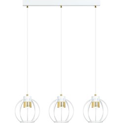 industriële hanglamp Accardi Zwart 3-lichts