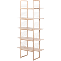 Muse room divider houten boekenkast whitewash - 216 cm