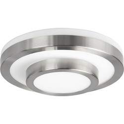 Highlight - Master - Plafondlamp - E27 - 26 x 26  x 9,5cm - Nikkel