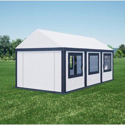 Ultimate Partytent PVC  3x6x2.2 meter in Antraciet-Wit