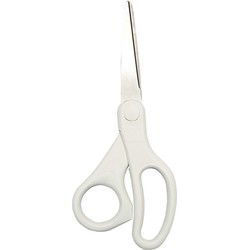 Huishoudschaar universeel - wit soft-grip - 17,5 cm - keukenschaar - Keukenscharen