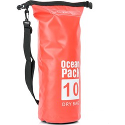 Decopatent® Waterdichte Tas - Dry bag - 10L - Ocean Pack - Dry Sack - Survival Outdoor Rugzak - Drybags - Boottas - Zeiltas - Rood