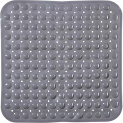 5Five Badmat - grijs - anti-slip - 54 x 54 cm - Badmatjes