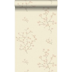 Origin Wallcoverings behang bloesemtak beige en roze - 53 cm x 10,05 m - 346545