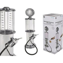 Drankdispenser benzinepomp model - 48 cm - 1 liter drank - Shotjes - Drankdispensers