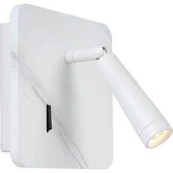 Strak, eenvoudig witte bedlamp LED 4W 3000K USB