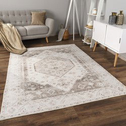 Laagpolig Vloerkleed - Cameris Vintage Design - Beige - 120x160 cm