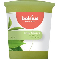 Votive rond 53/45 True Scents Green Tea - Bolsius