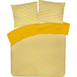 DoubleDry Dekbedovertrek My Design 100% Katoen - Tweepersoons 200x200 cm + 2 Kussenslopen - halve cirkel