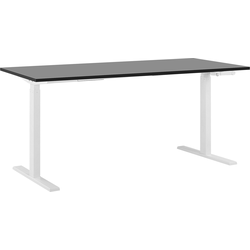 DESTIN II - Verstelbaar bureau - Zwart/Wit - Spaanplaat