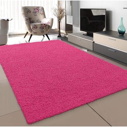 Tapijtenloods Loca Shaggy Vloerkleed Roze Hoogpolig- 80x150 CM