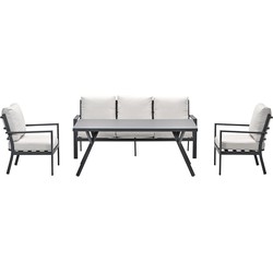 Garden Impressions Senja lounge dining set 4-delig - desert sand